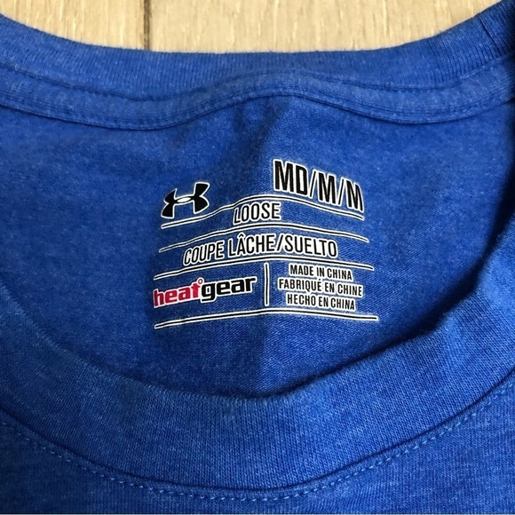 Men’s Under Armour Support The Troops Short Sleeve T-Shirt Loose Heat Gear - Picture 3 of 6